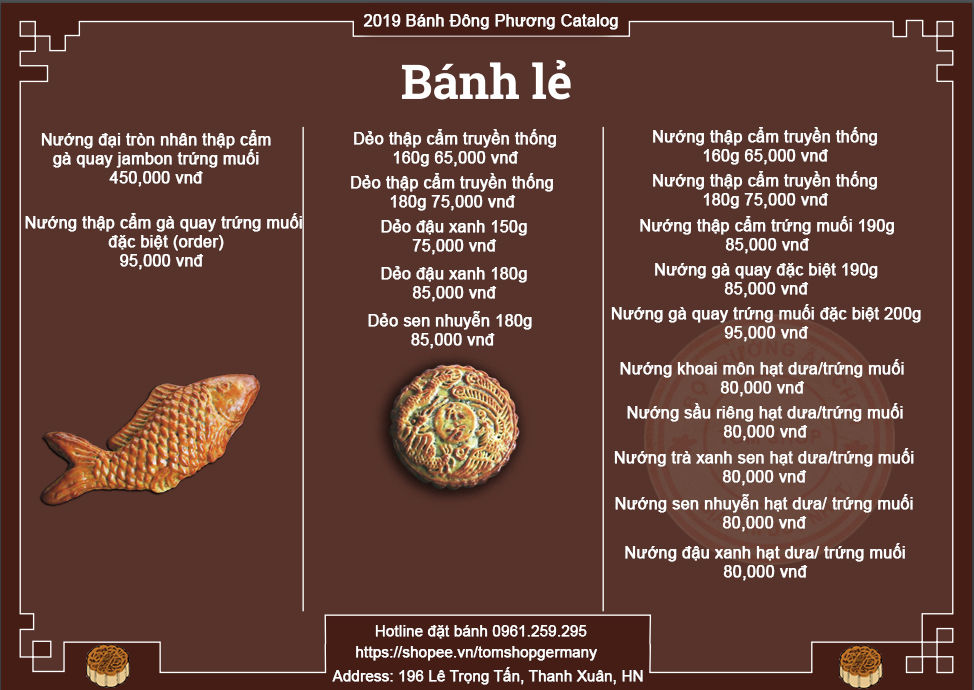 Bánh trung thu Đông Phương Hải Phòng